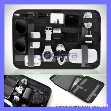Organizer System Grid It Kit Case Bag Cocoon for iPhone iPad Laptop Liner Digital Gadget Devices Travel Bag Cable Charger Earphone (BAG-708)